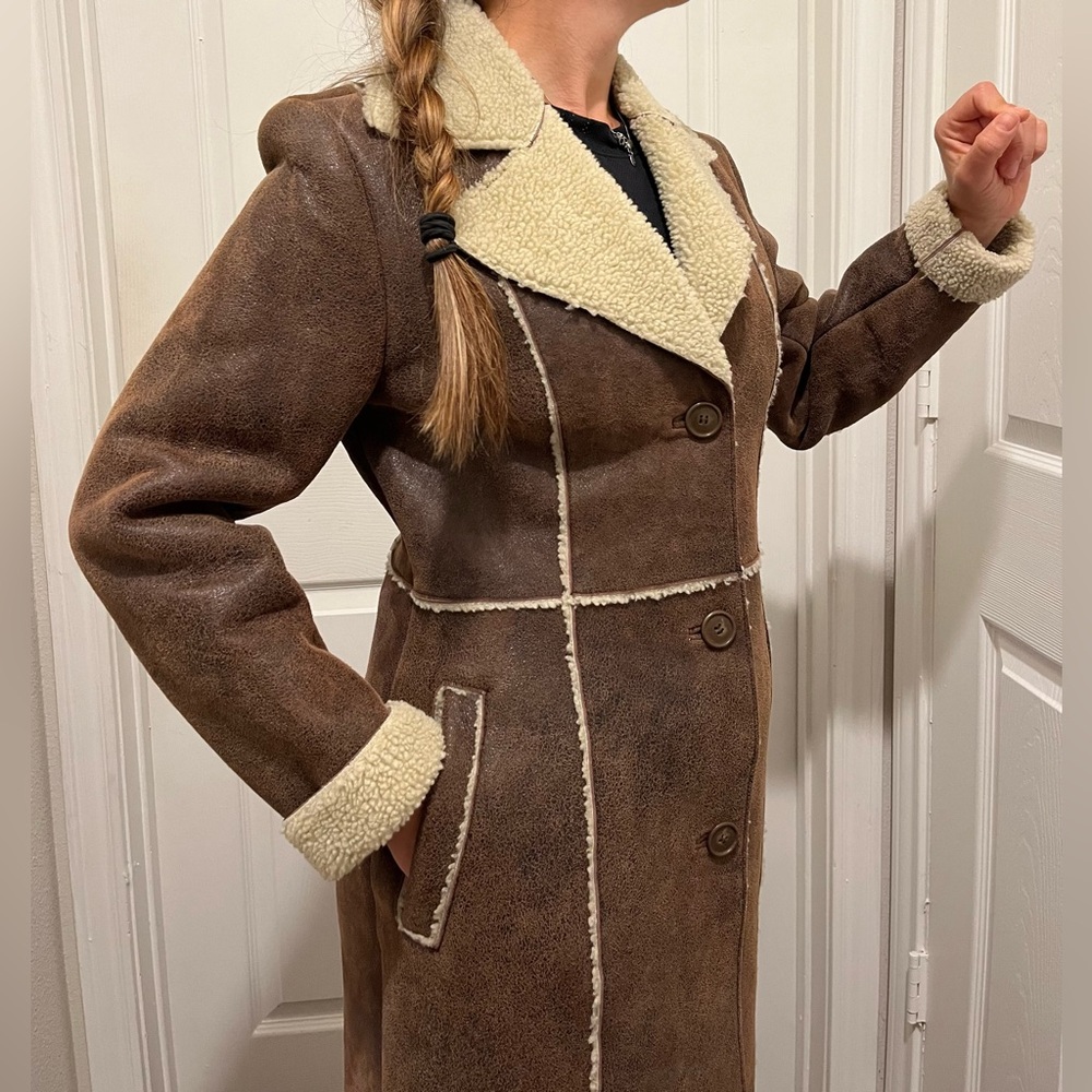 Wilsons Leather Long  Jacket Size S